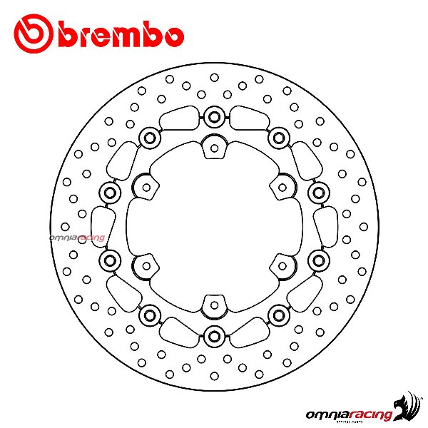 Disco freno Brembo Serie Oro anteriore flottante per Husqvarna 701 Enduro 2016>