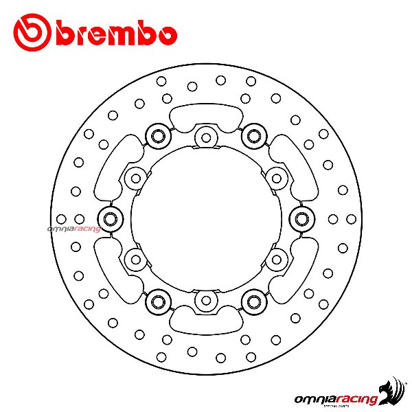 Disco freno Brembo Serie Oro posteriore flottante per Husqvarna 701 Enduro 2016>