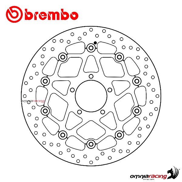 Disco freno Brembo Serie Oro anteriore flottante per Ducati Scrambler 400 Sixty 2 2017>