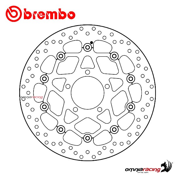 Brembo Serie Oro front floating brake disc for Kawasaki ZX10R ABS 2016>
