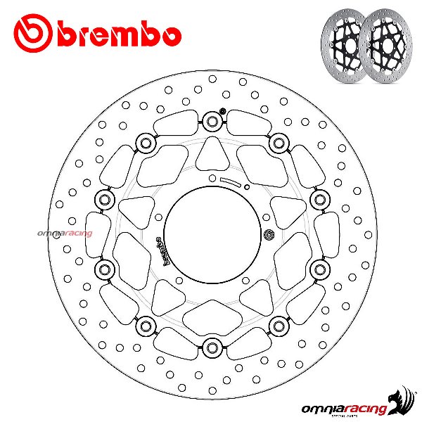 Coppia di dischi freno Brembo Serie Oro anteriori flottanti per Honda CBR1000RR 2017>