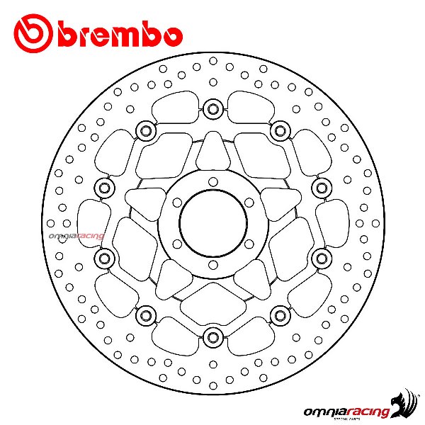 Disco freno Brembo Serie Oro anteriore flottante per Aprilia RSV4 Factory 2019>