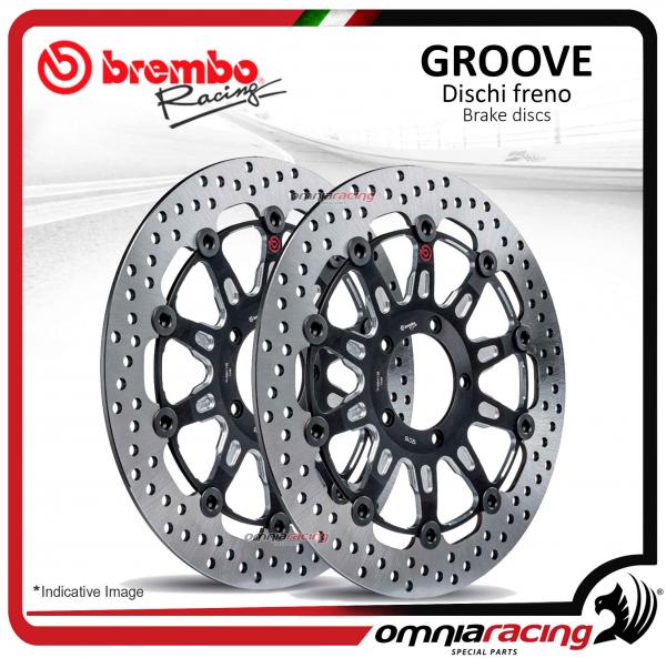 Coppia dischi Freno anteriore Brembo The Groove 320mm per Ducati Hypermotard 800 SP 2013>
