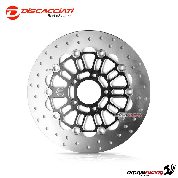 Interchangeable Discacciati OEM disc diameter 292mm black/milled finish for Harley Davidson <1999