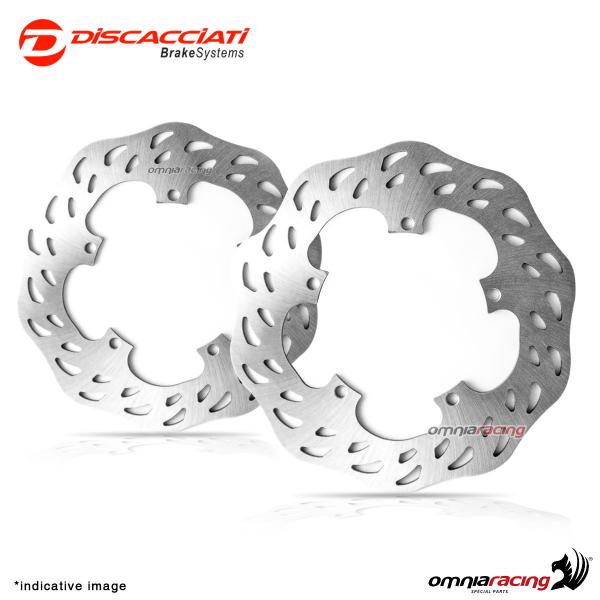 Coppia dischi fissi Discacciati anteriori light 305mm per BMW R850GS/R1100GS/R1150GS/R1200GS