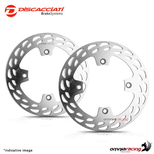Coppia dischi fissi Discacciati anteriori light diametro 256mm per Honda VTR1000