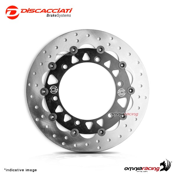 Disco flottante Discacciati anteriore diametro 310mm nero per Triumph Bonneville/Scrambler 1999>