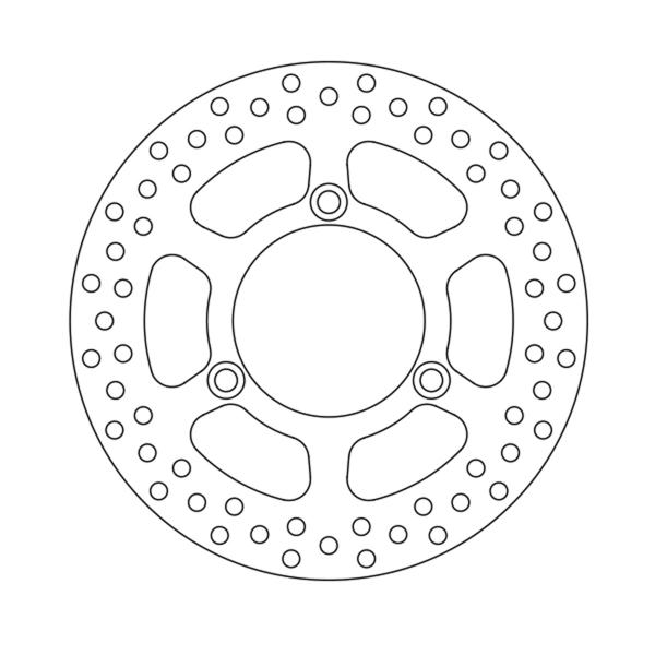 Newfren fixed front brake disc Suzuki Burgman 125 UH 2007-2013