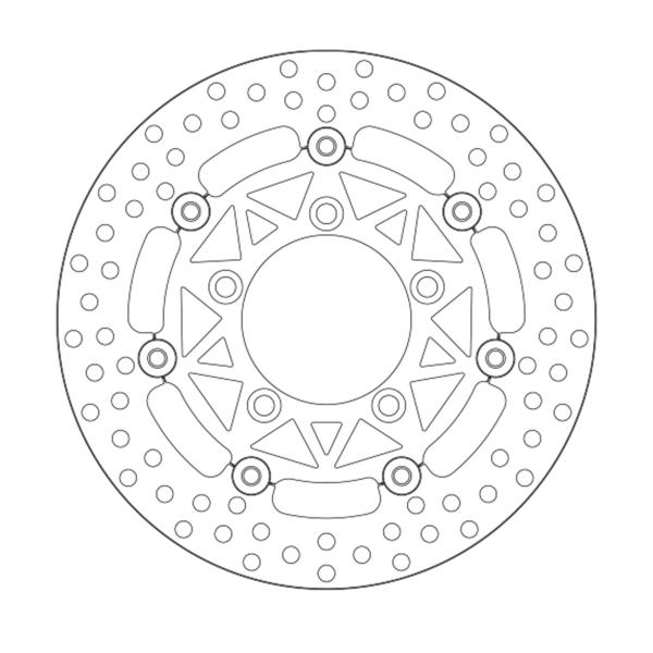 Newfren floating front brake disc Kymco Xciting 400 I 2012-2025