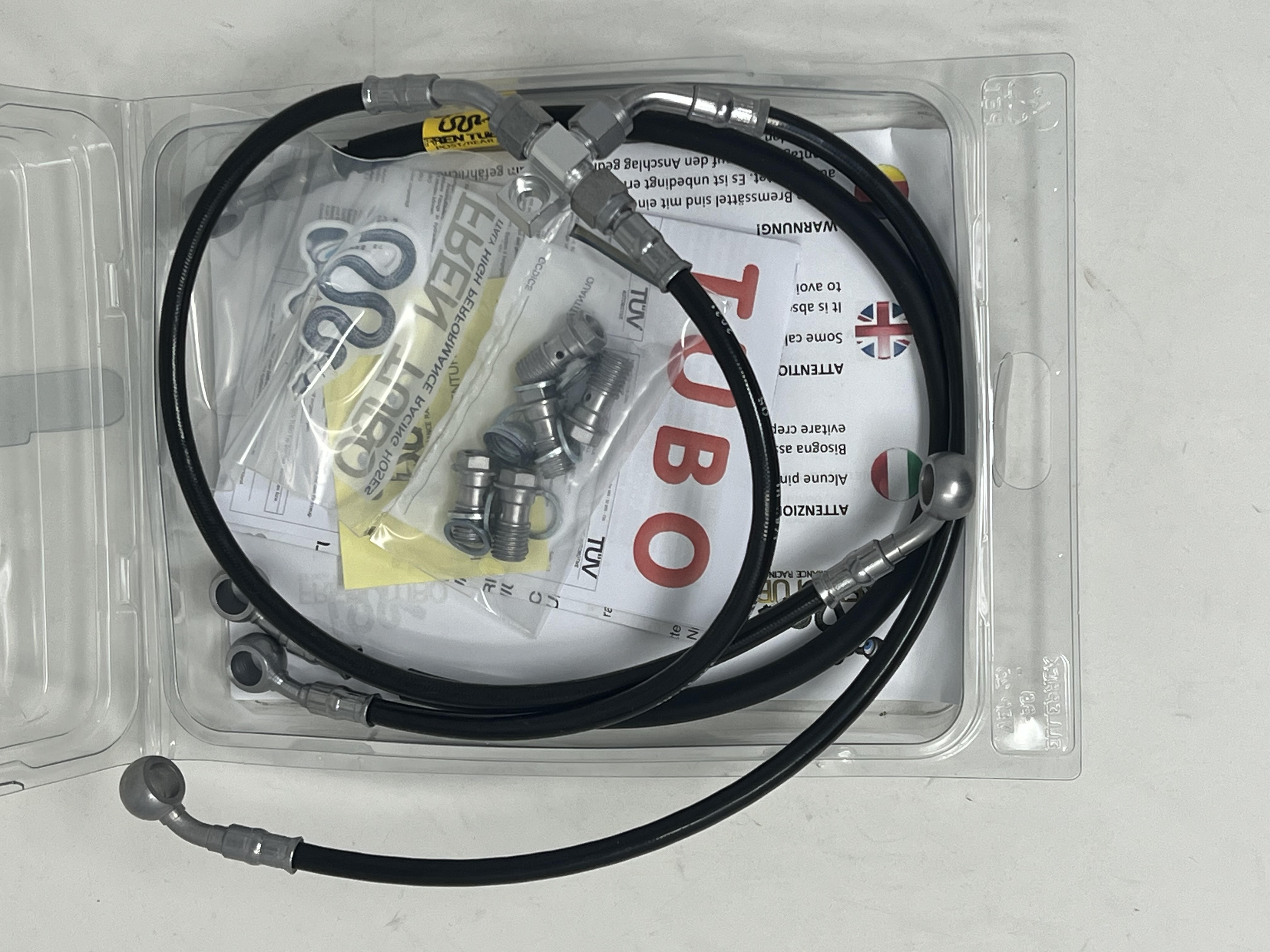 Black Steel Brake Hose Kit Kawasaki Ninja ZX6R 2000-2002