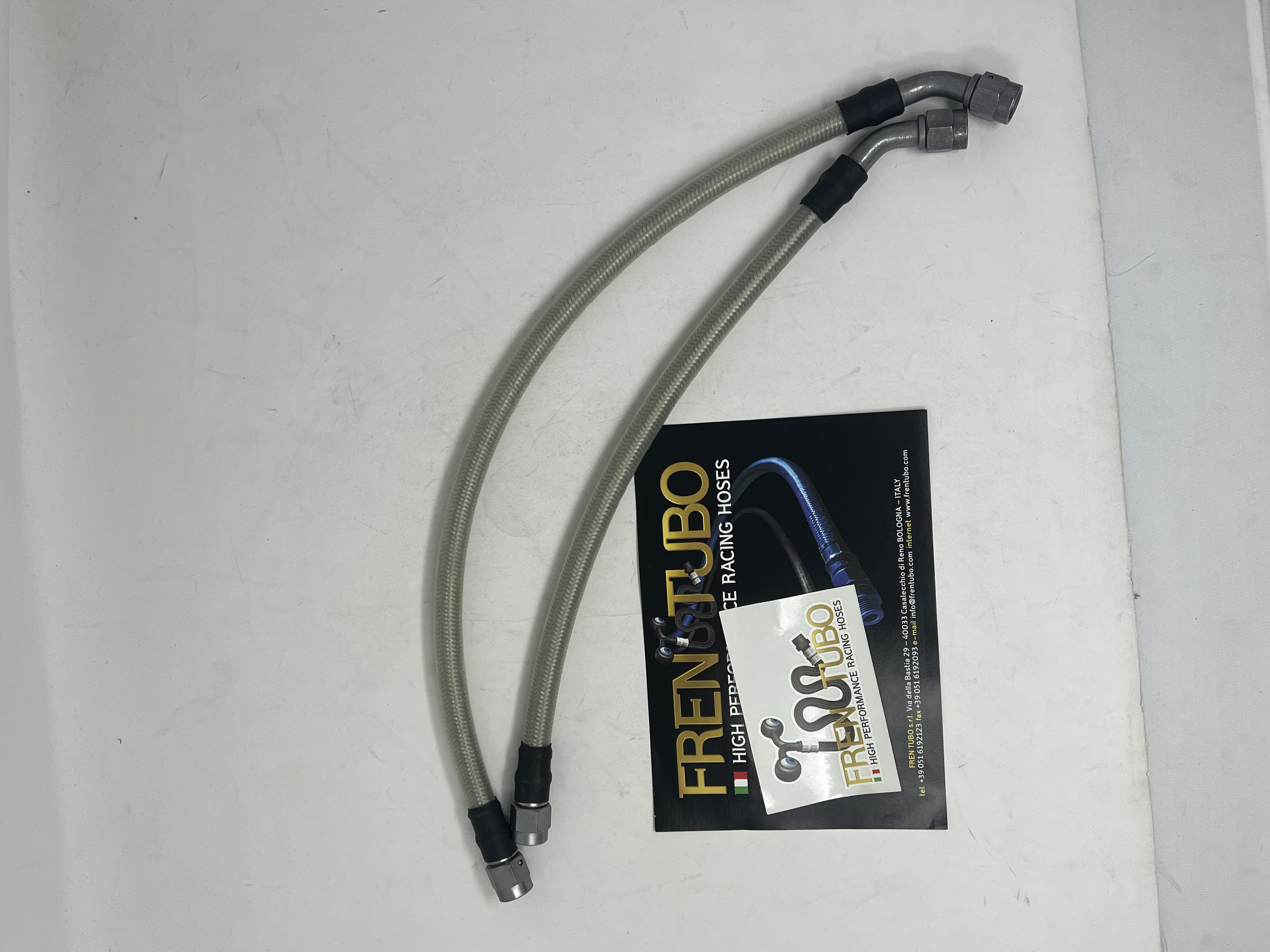 Transparent radiator hose kit for Cagiva Elefant 900 steel fittings 1993-1994