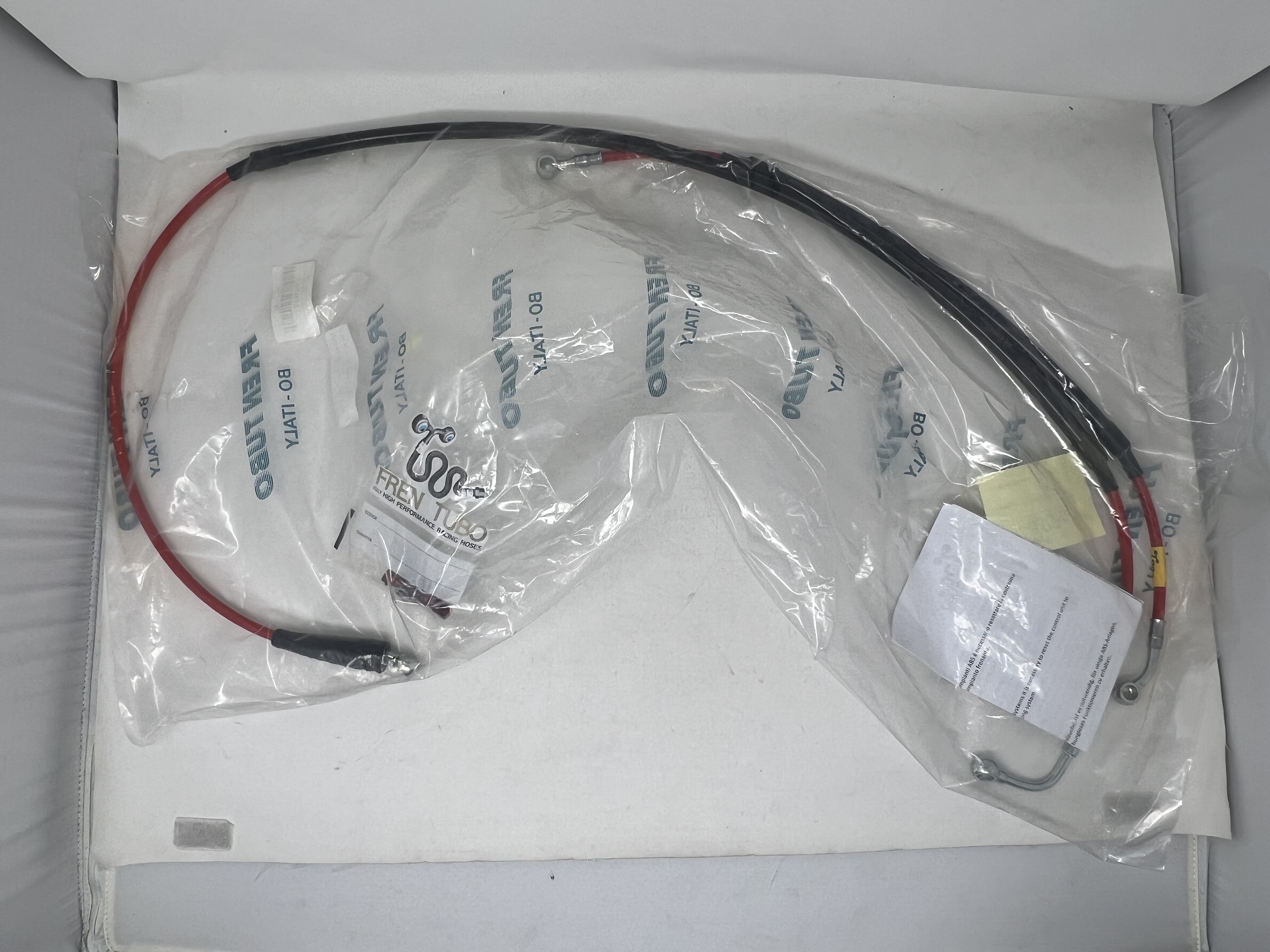 Red Steel Brake Hose Kit Suzuki RM250 2001-2003