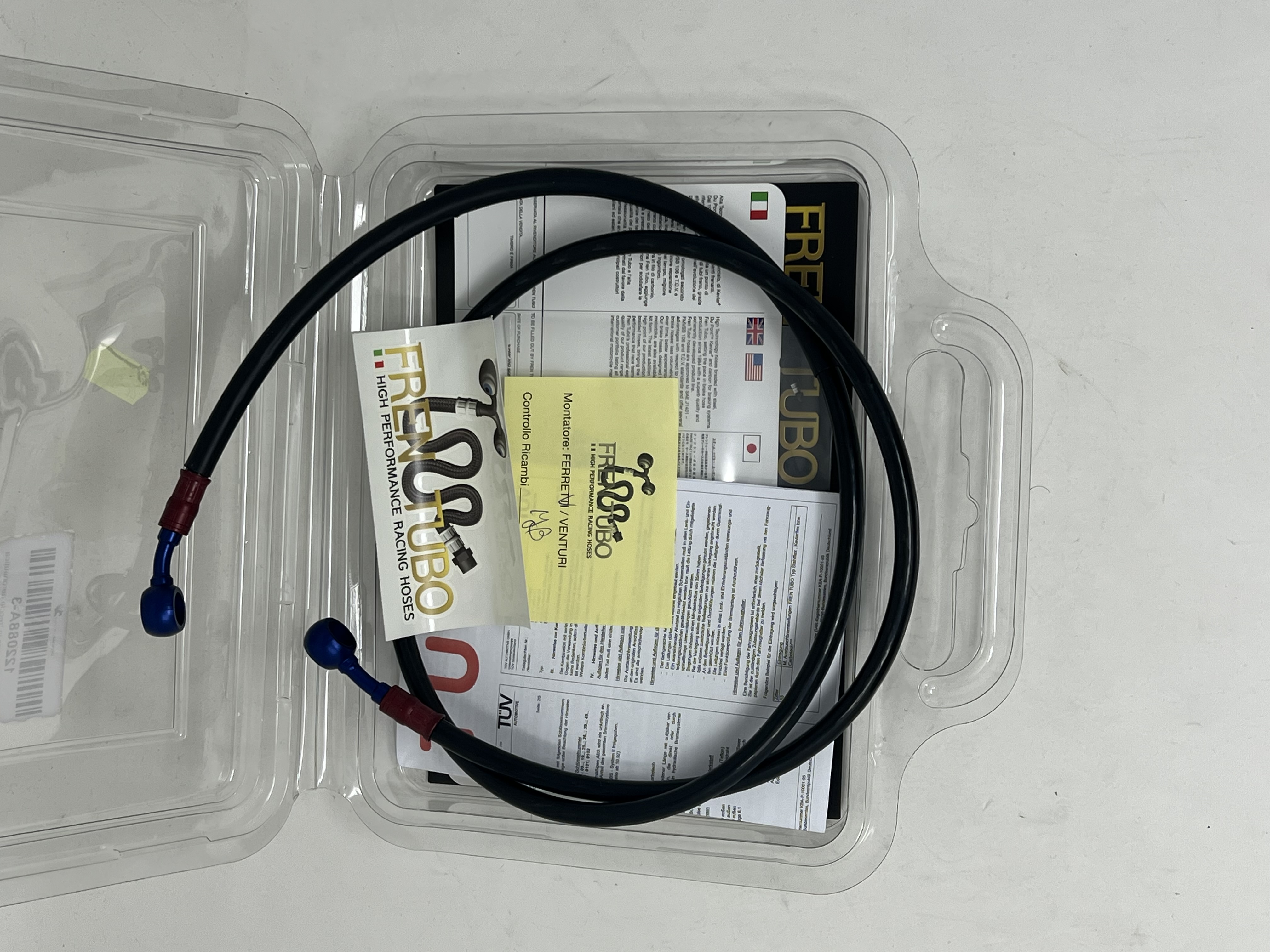 Black Clutch Hoses Kit Fittings Red/Blue Ducati Hypermotard EVO SP 2010-2012