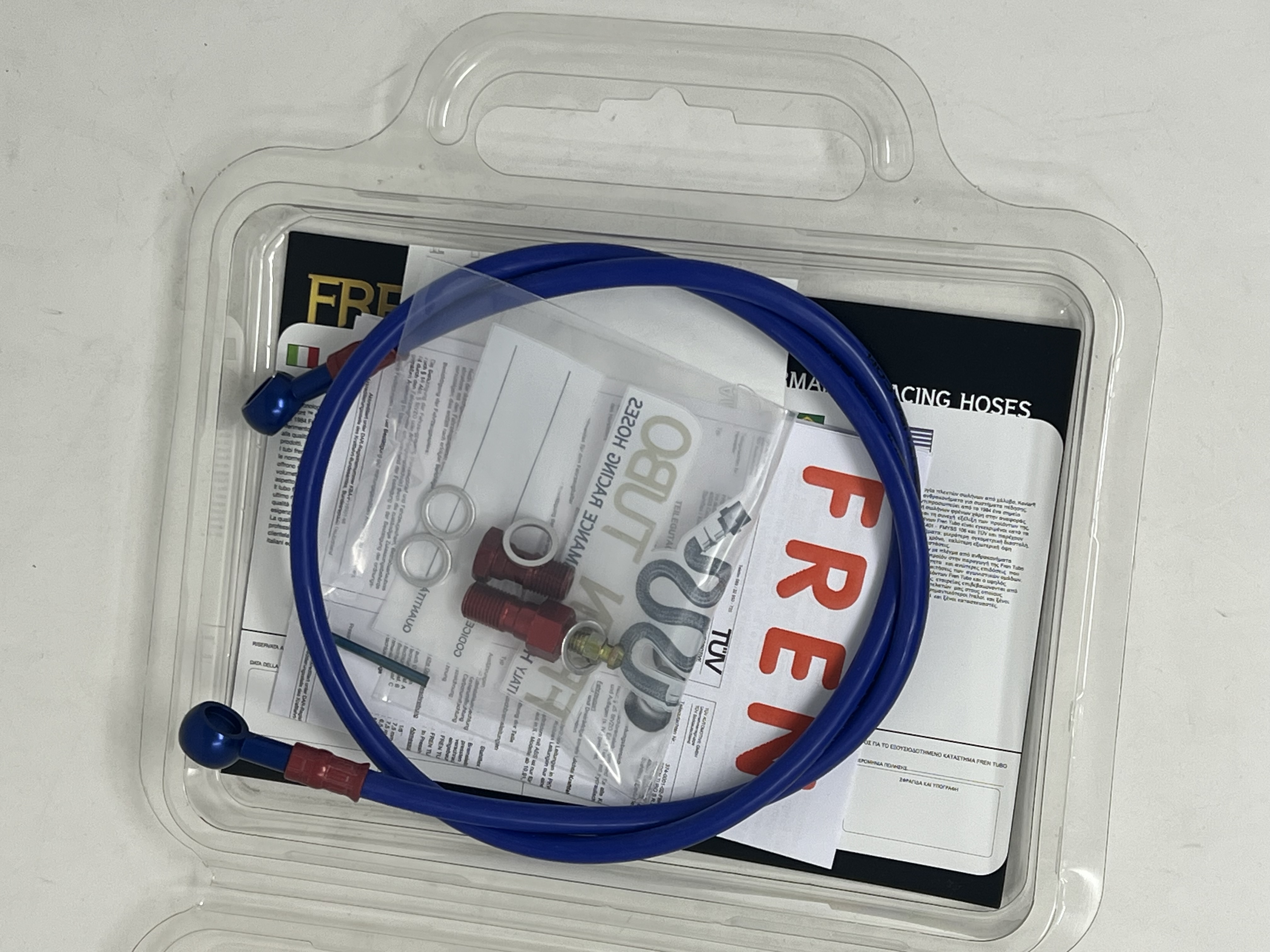 Blue Clutch Hoses Kit Red/Blue Fittings Ducati 998/998R/998S 2002-2004