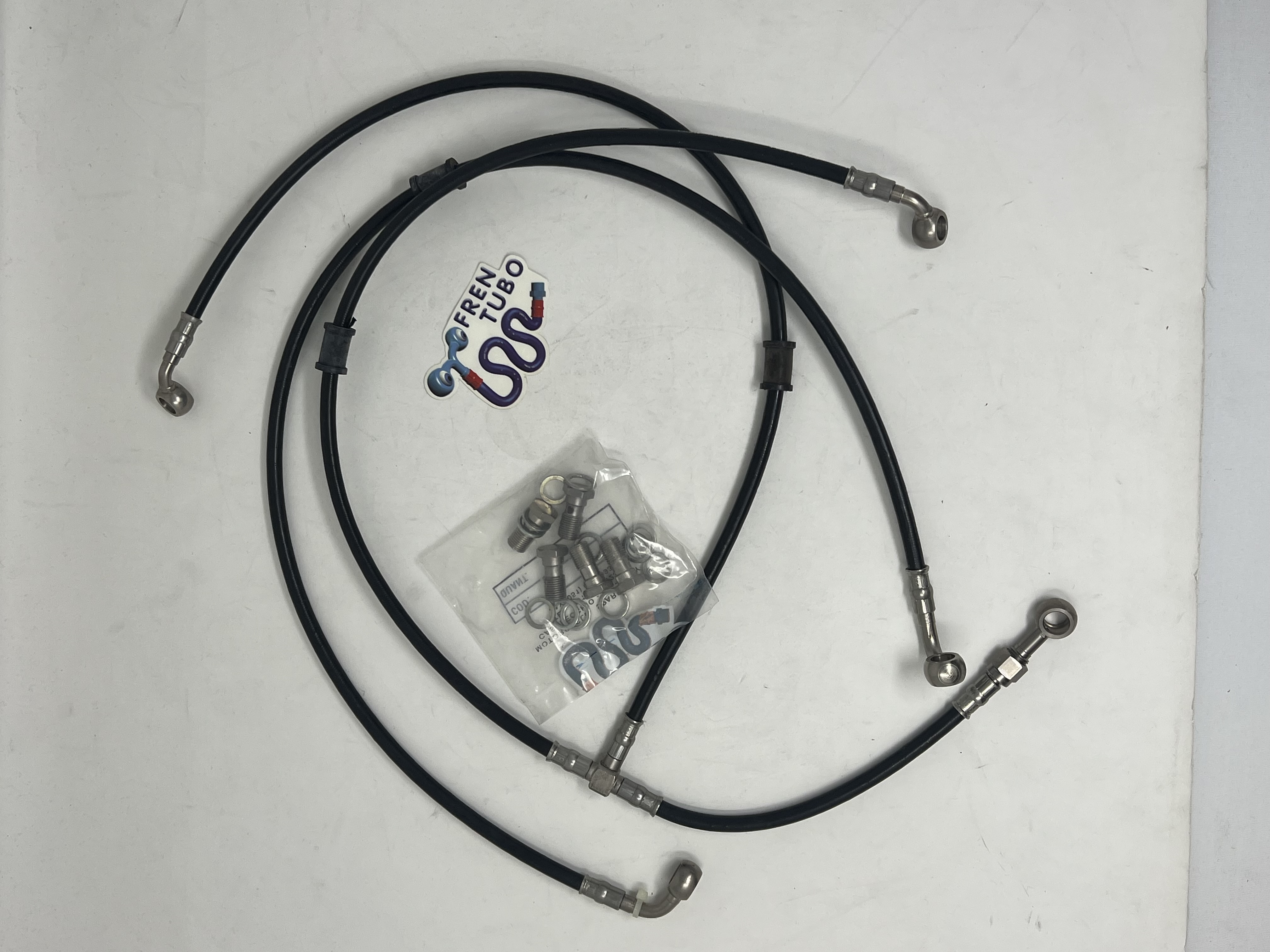 Black Brake Hose Kit Steel Radial Master Cylinder Ducati Monster 900 2000-2001