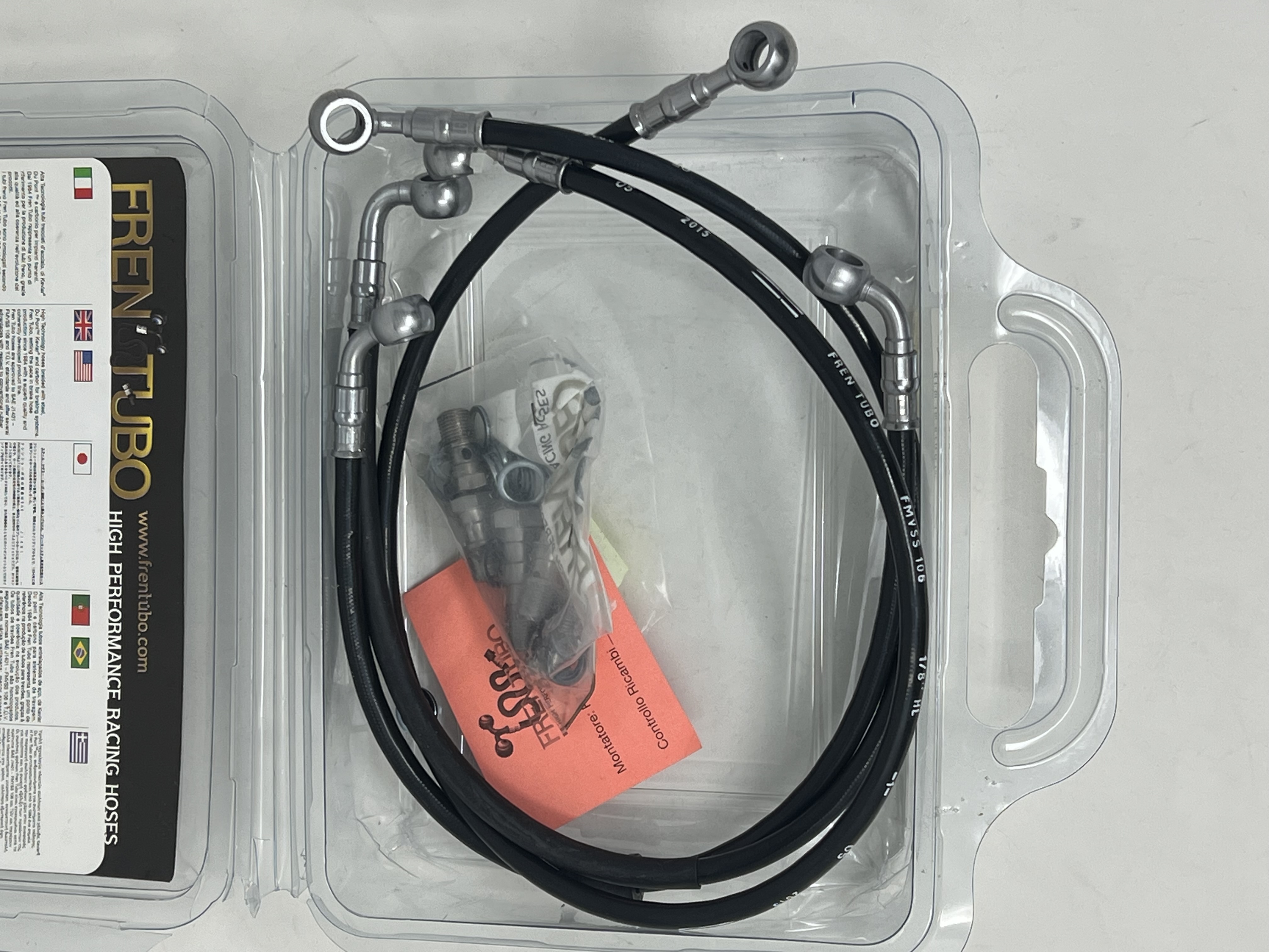 Black Steel Brake Hose Kit Ducati 999R 2003-2006