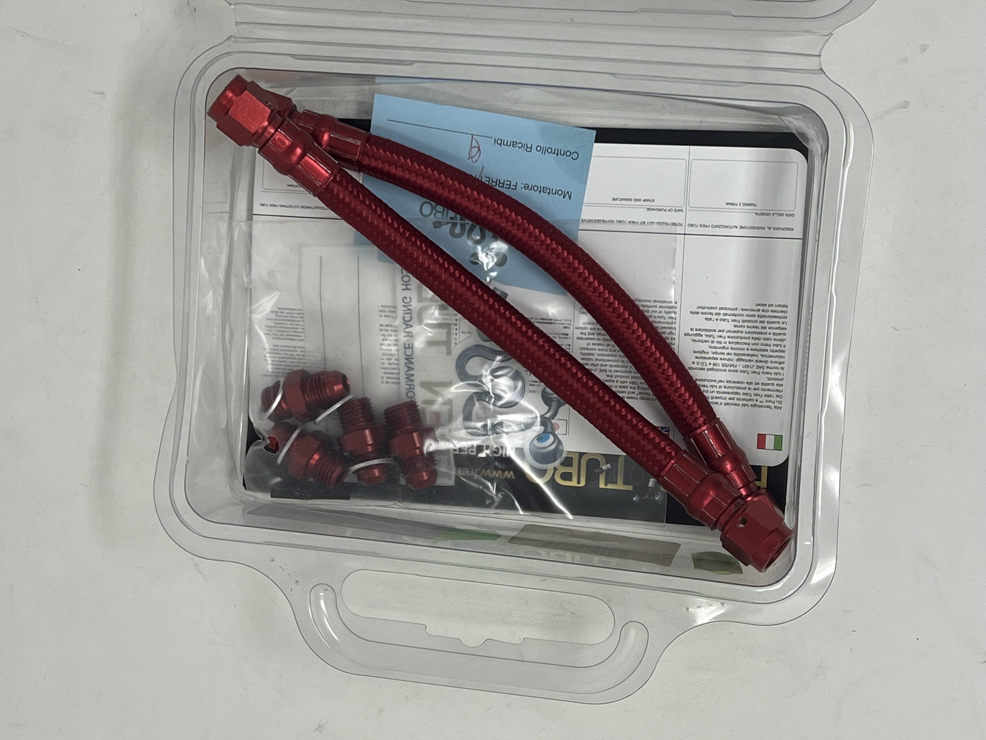 Kit tubo radiatore Rosso raccordi Rosso Ducati 1198S/1198R 2009