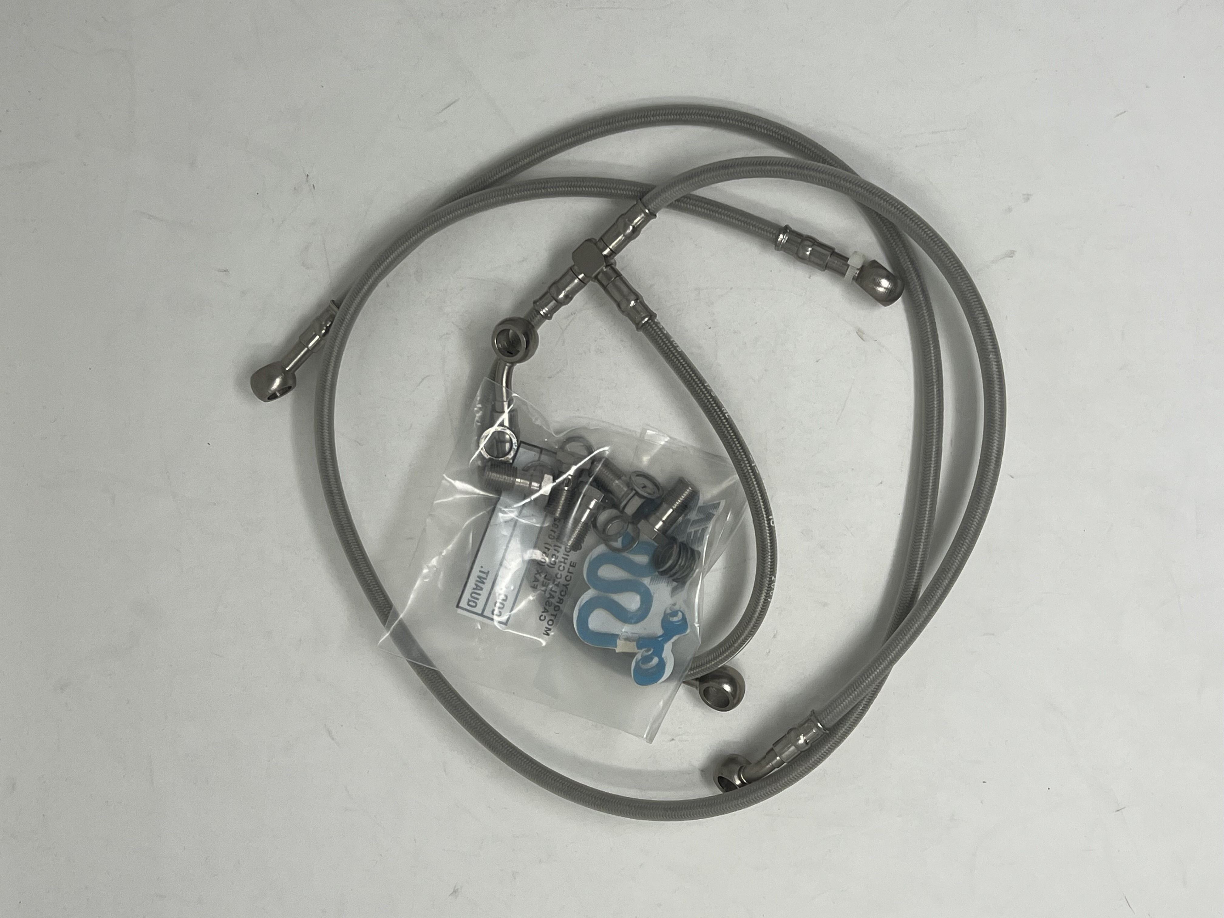 Kit Tubi freno Trasparente raccordi Acciaio Ducati 998