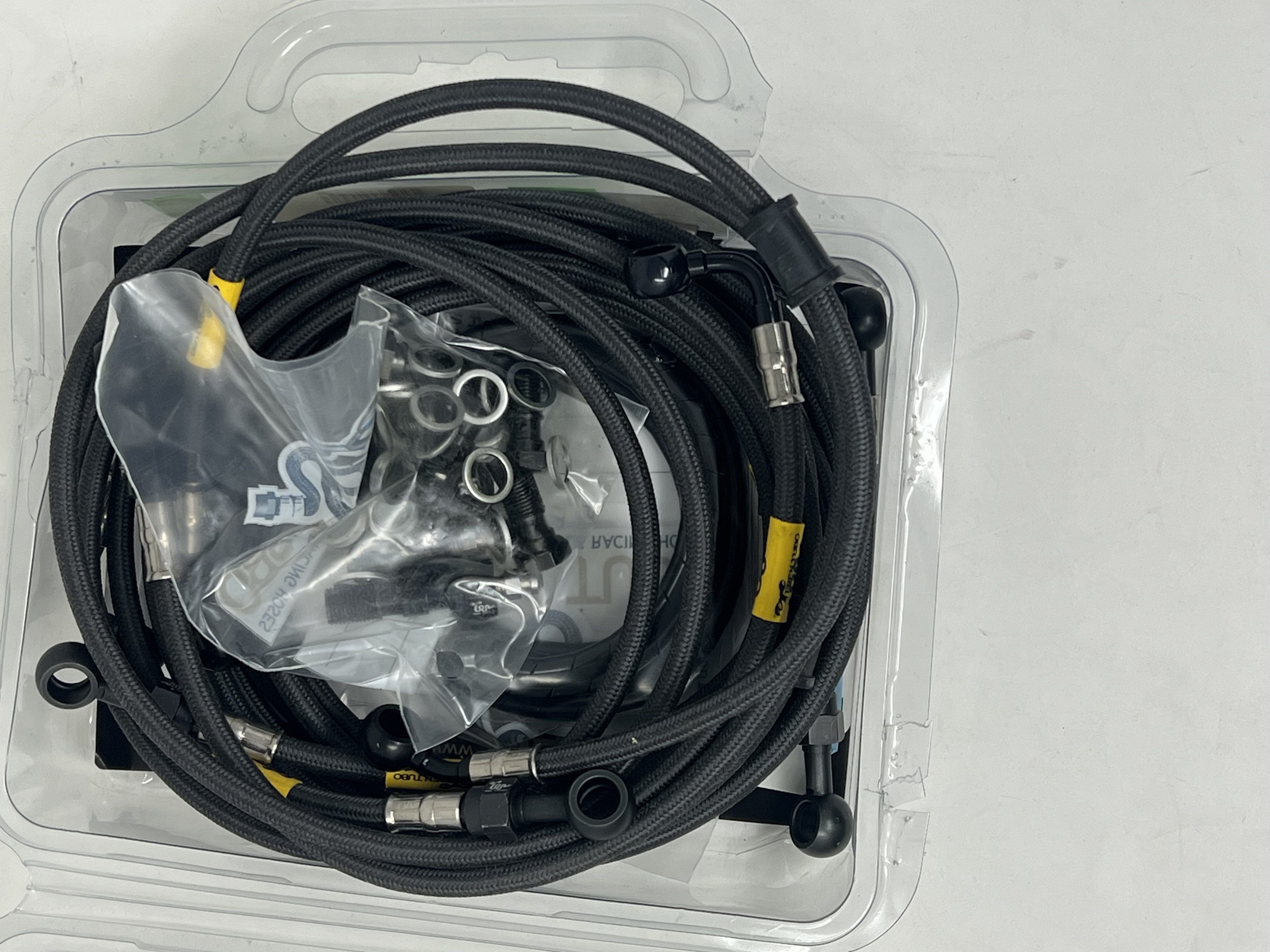 Carbon fiber brake hose fittings Black Ducati Multistrada 1200/S ABS 2010-2012