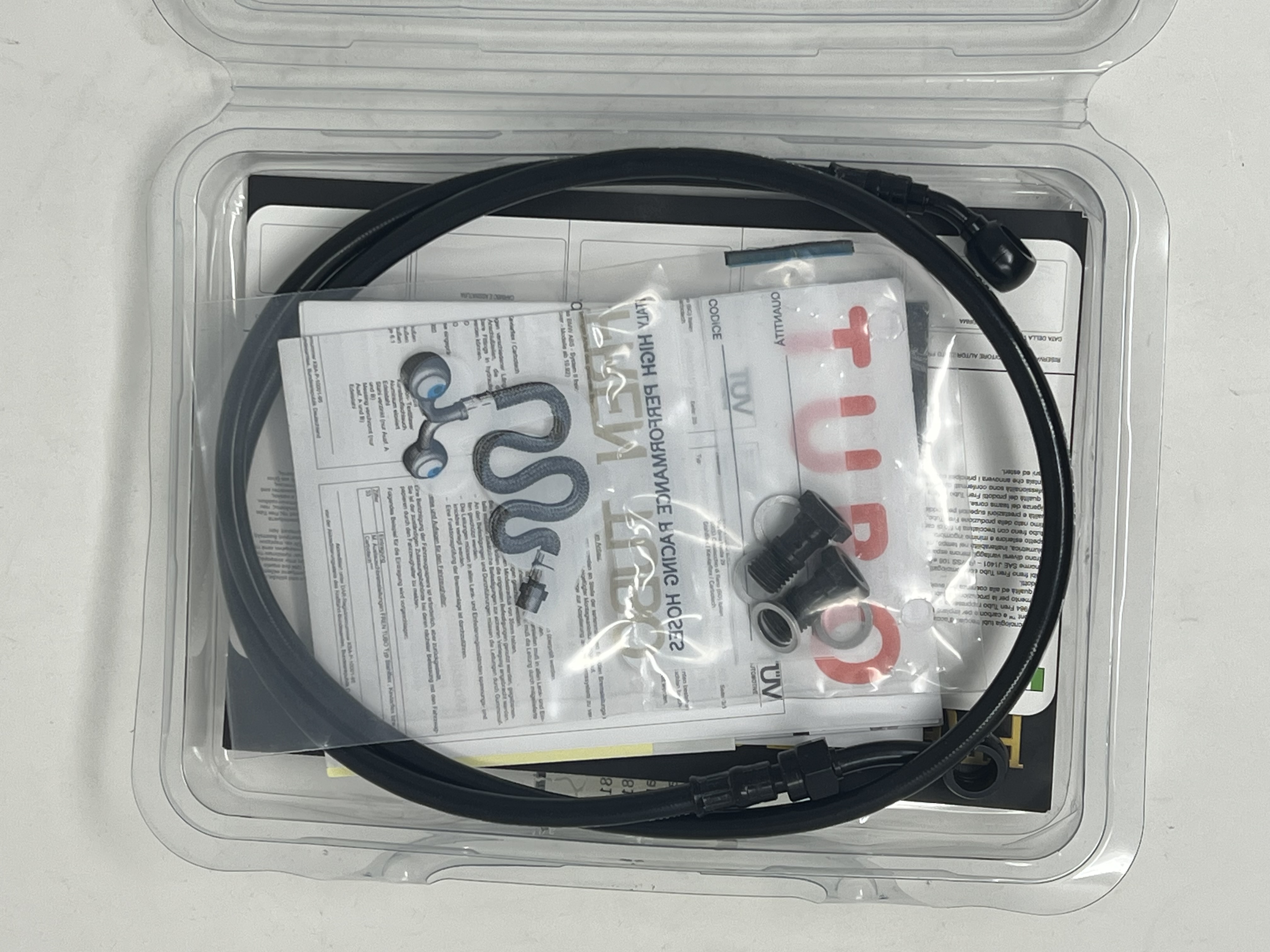Kit Tubi frizione Nero raccordi Nero Kawasaki ZX7R 750 1996-2002