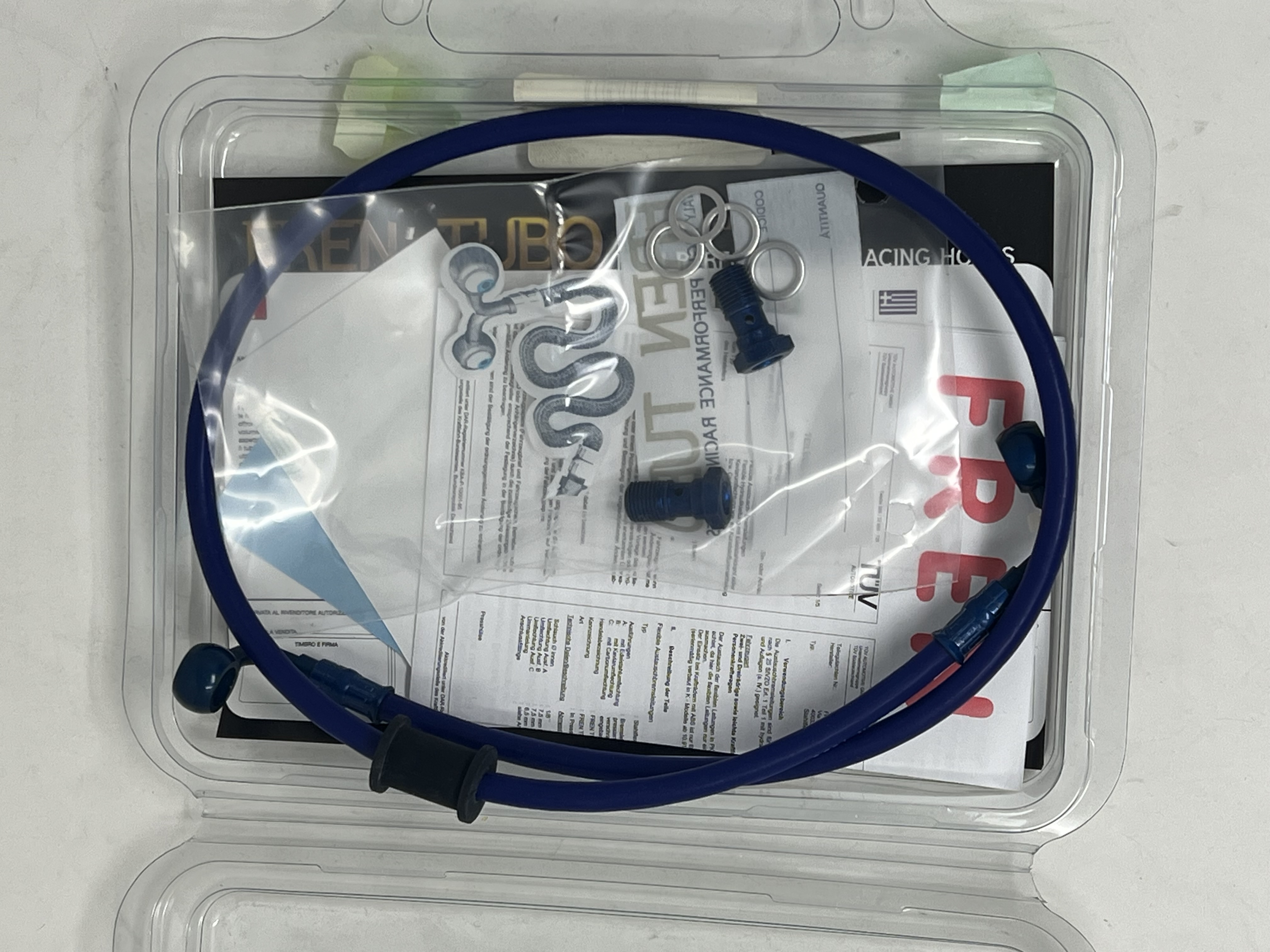 Blue CC Brake Hose Kit Ducati Monster 900 1993-1999