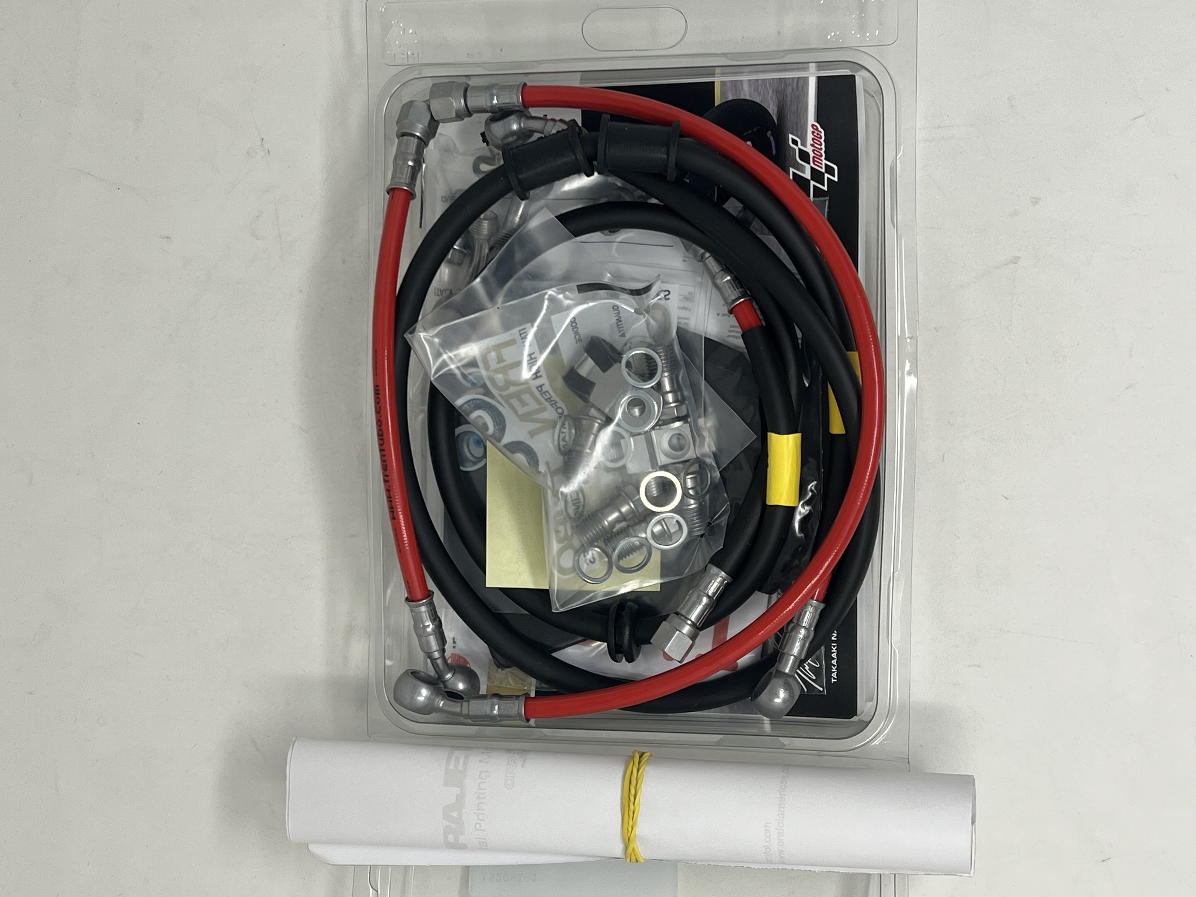 Brake Hose Kit Red Steel Fittings Honda VFR750F 1994-1997