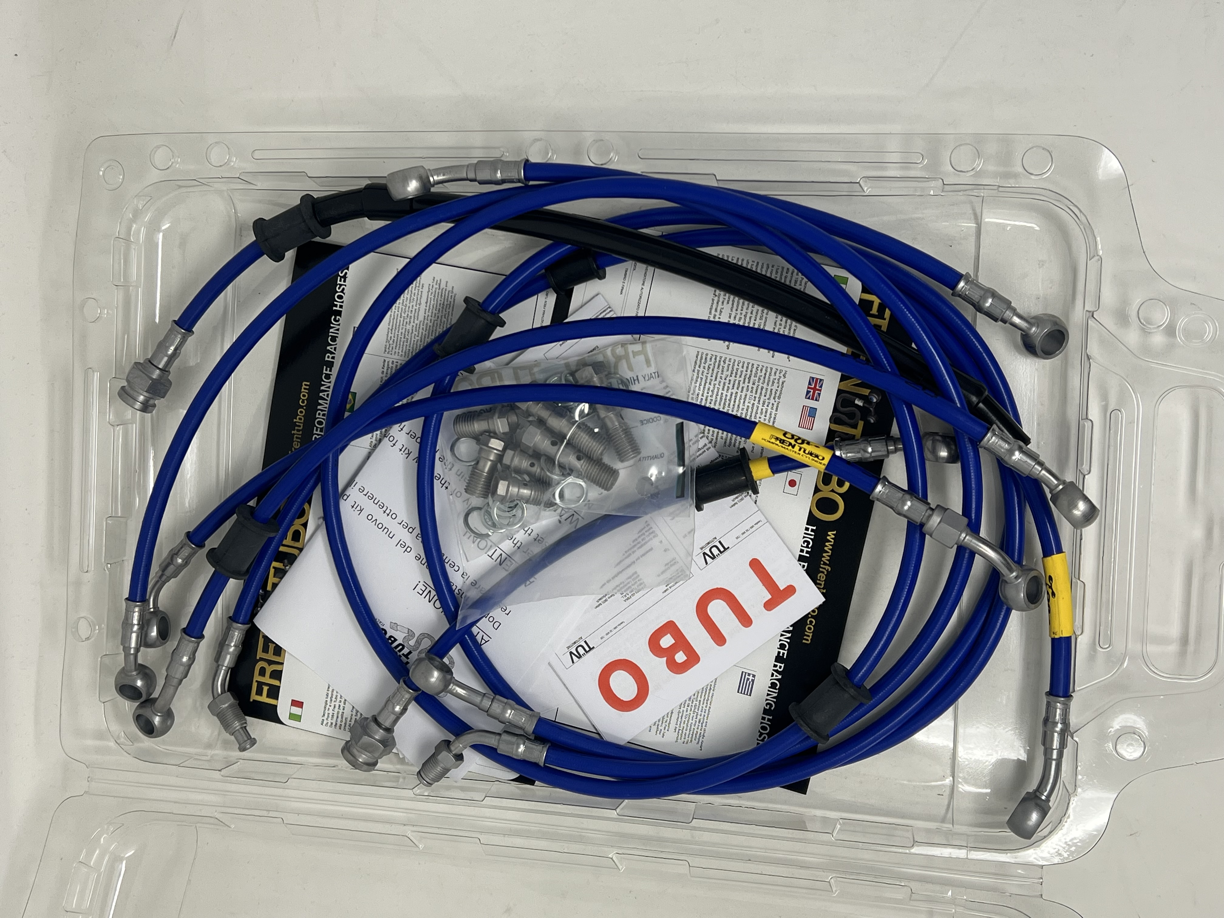 Blue Brake Hose Radial Pump nissin Suzuki GSF1250 Bandit S ABS 2007-2010