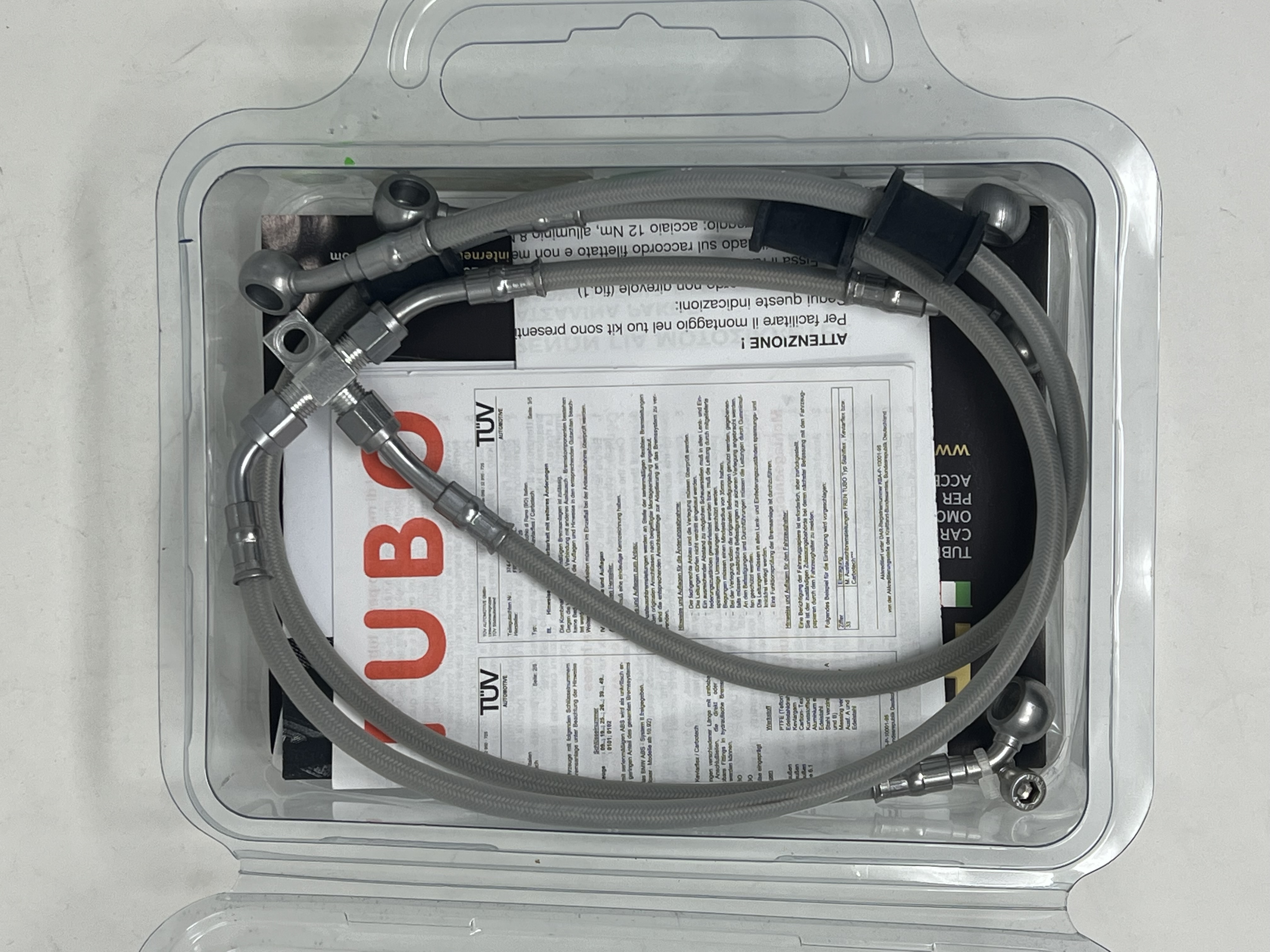 Transparent Steel Brake Hose Kit Honda CBR1000RR Fireblade 2006-2007