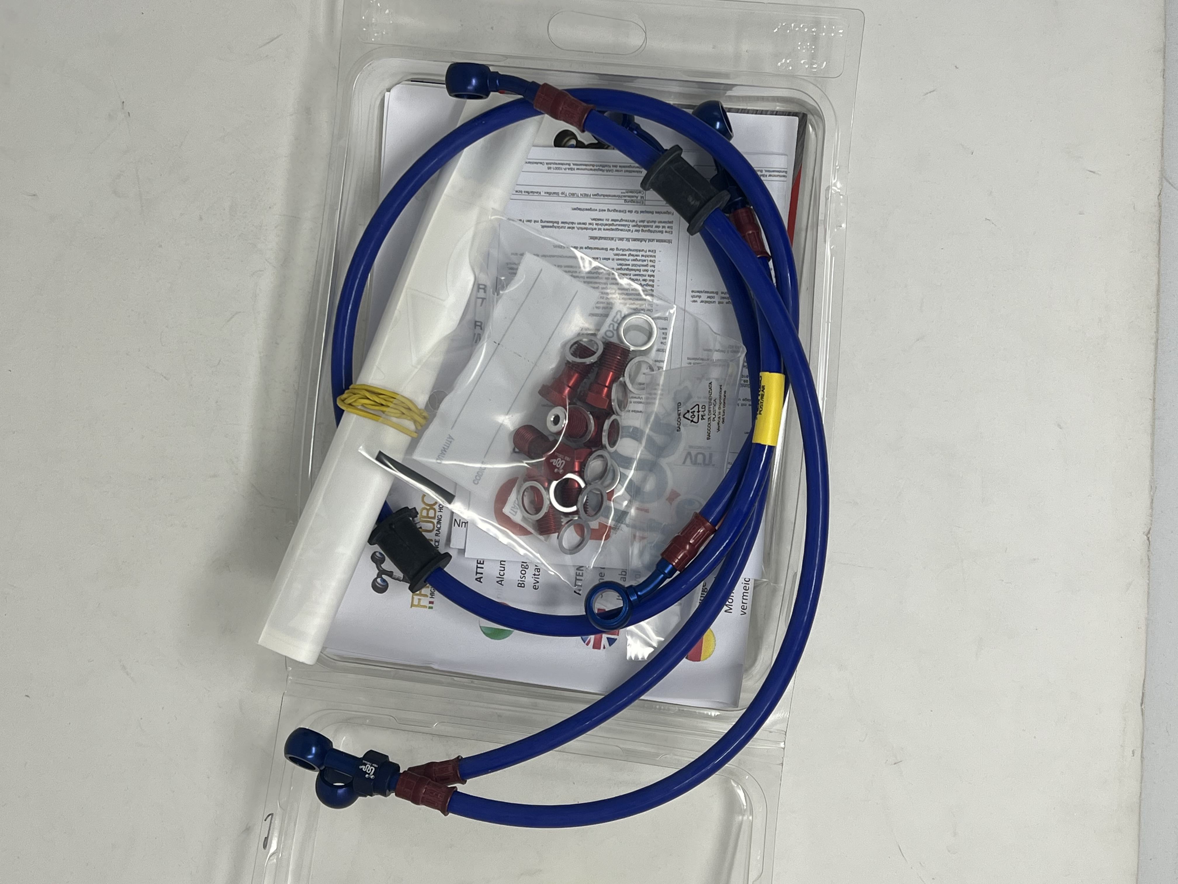 Blue Brake Hose Kit Fittings Red/Blue Suzuki GSF400 Bandit 1991-1993