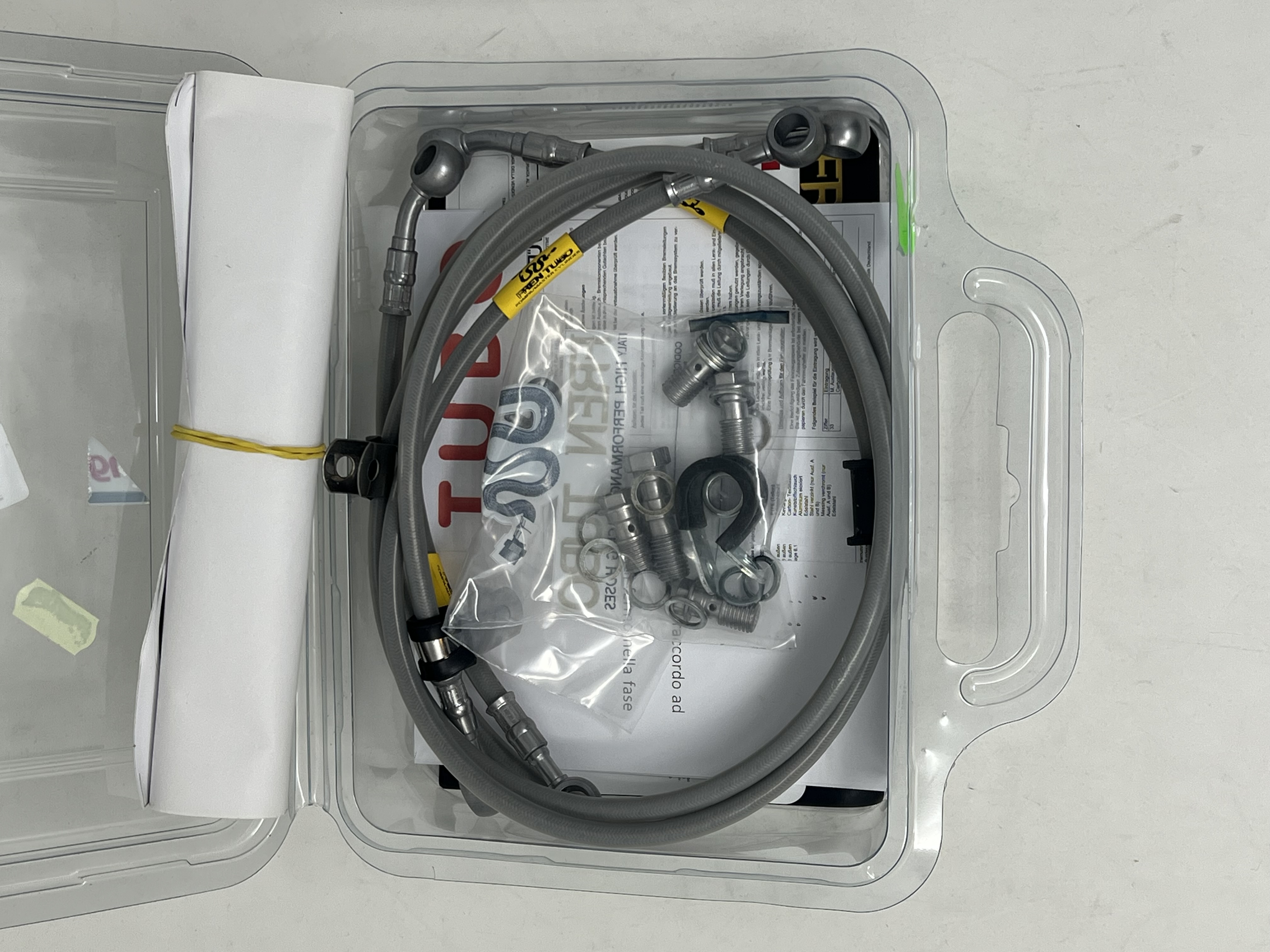 Transparent Steel Brake Hose Kit Honda Hornet 600/S 2005-2006