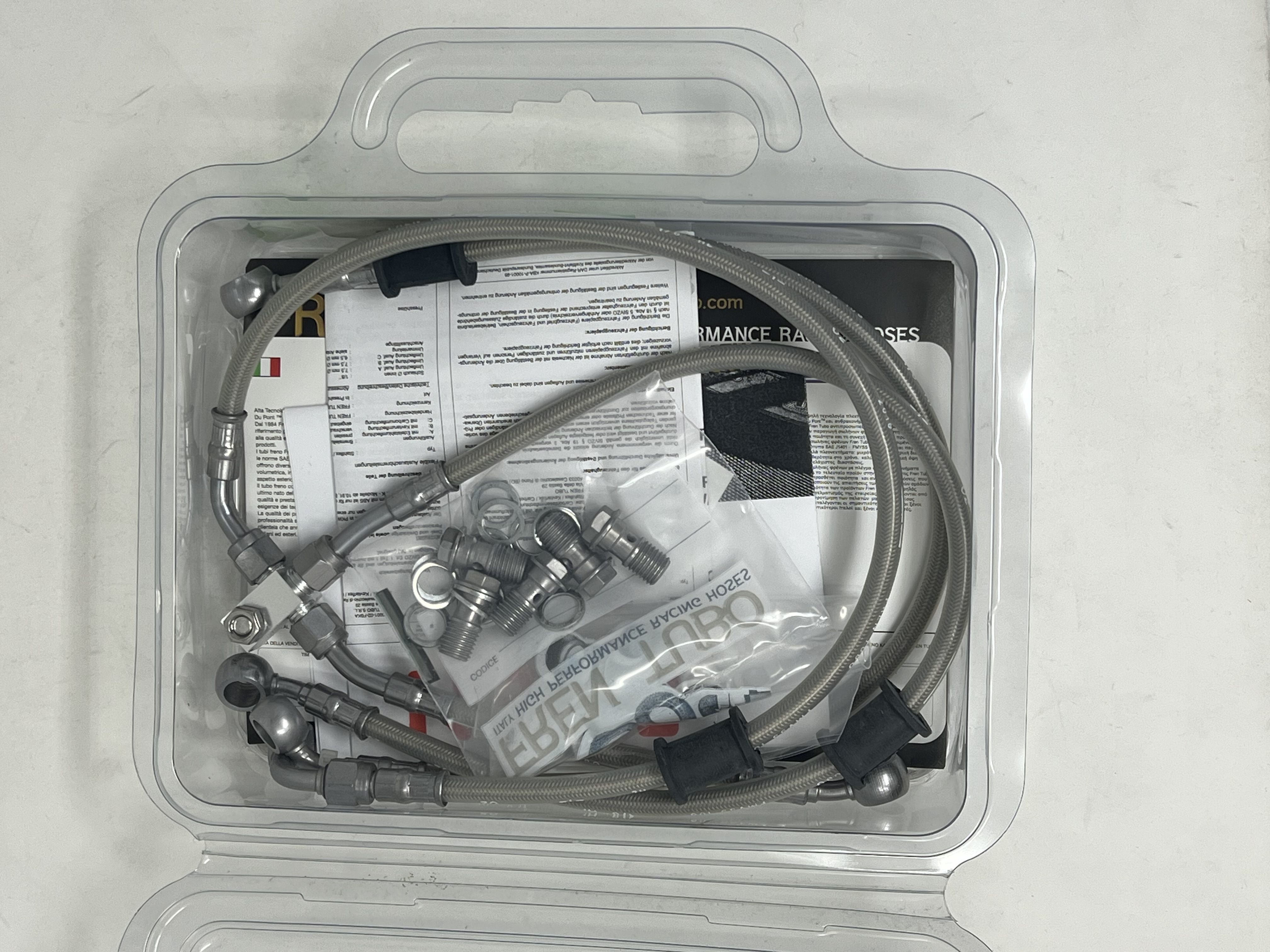 Transparent Steel Brake Hose Kit Honda CBR1000RR Fireblade 2006-2007