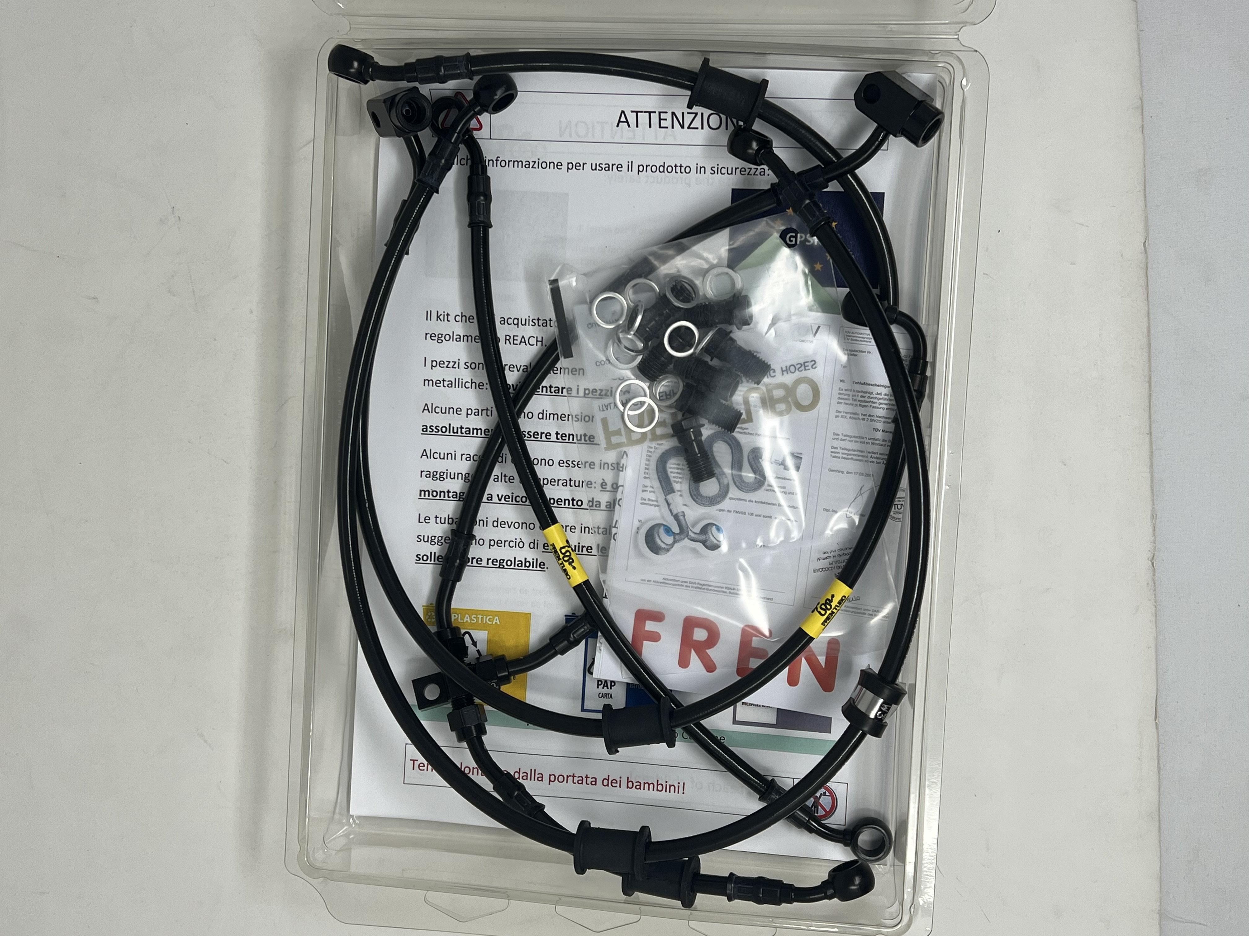 Black Brake Hose Black Fittings Radial Pump Honda CBR600RR ABS 2009-2012