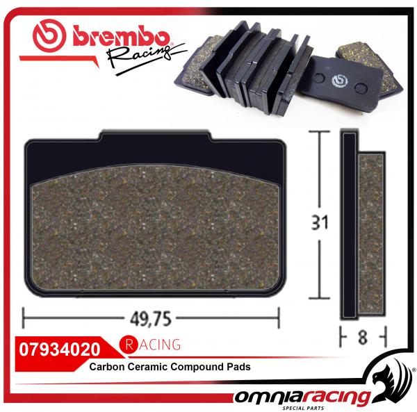 Brembo Racing - Pastiglia Freno Mescola Carbonio Ceramica per Pinze XA1J040 988870 206101 206121
