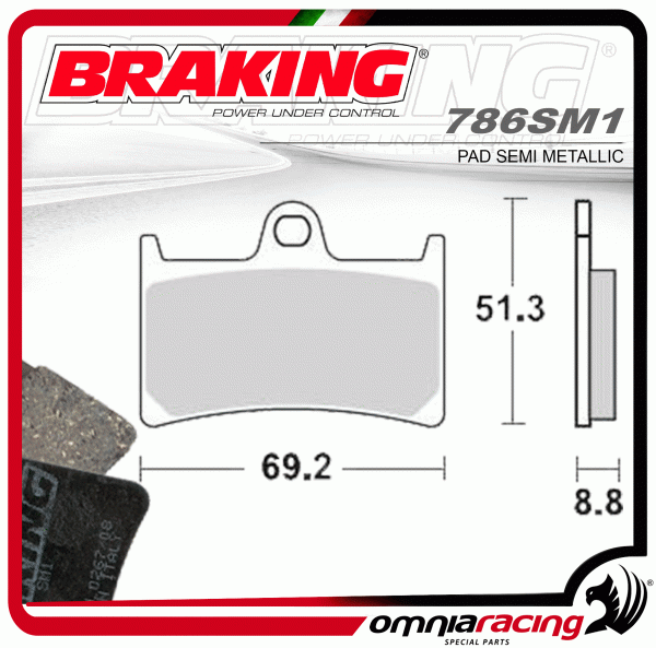 TA053351-1 Max Brakes Front Metallic Pads 