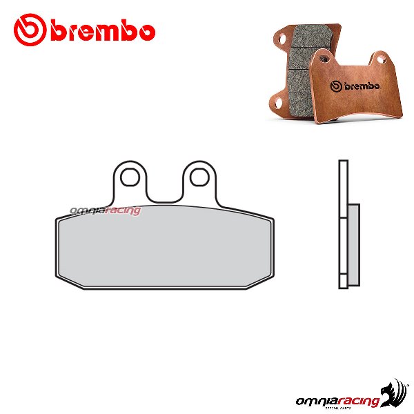 Pastiglie freno anteriori Brembo XS sinterizzate per Aprilia SportCity 250 IE 2006-2008