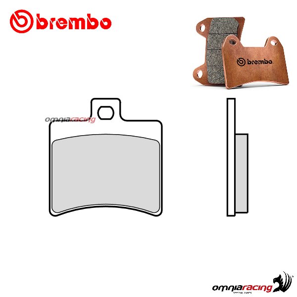 Pastiglie freno posteriori Brembo XS sinterizzate per Aprilia SportCity 250 IE 2006-2008