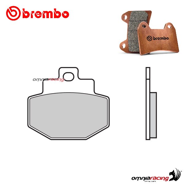 Brembo rear brake pads XS sintered Piaggio Vespa GTS300 Super HPE 4T/4V IE ABS 18-19