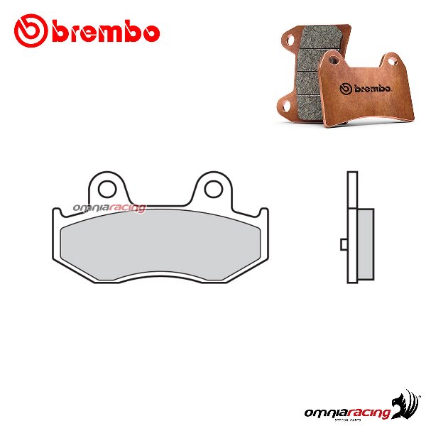 Pastiglie freno posteriori Brembo XS sinterizzate per Suzuki AN250 Burgman 2001-2006