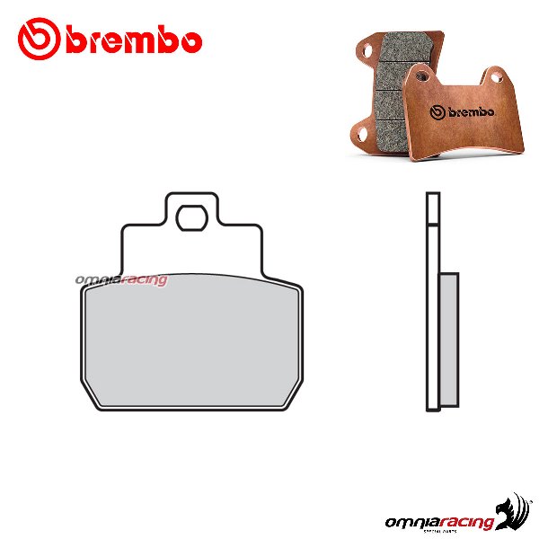 Pastiglie freno posteriori Brembo XS sinterizzate per Piaggio X8 250 Euro 3 2005-2008