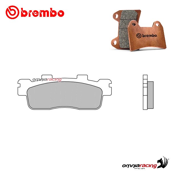 Pastiglie freno posteriori Brembo XS sinterizzate per Kymco DownTown 125I /ABS 2009-2014