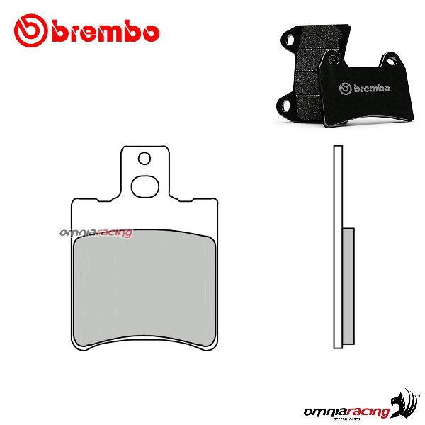 Brembo front brake pads CC Scooter Carbon Ceramic for Yamaha AeroX-R 50 Naked 2013-2017