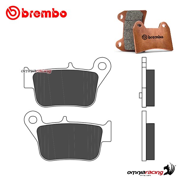 Pastiglie freno posteriori Brembo XS sinterizzate per Sym Maxsym 400I ABS 2017-2018