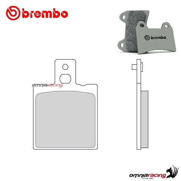 Brembo rear brake pads SX sintered for Aprilia RS125 1992-2005