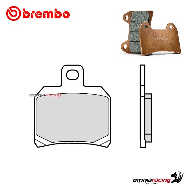 Pastiglie freno anteriori Brembo Genuine sinterizzata per Derbi Mulhacen 125 Cafe 2008-2011