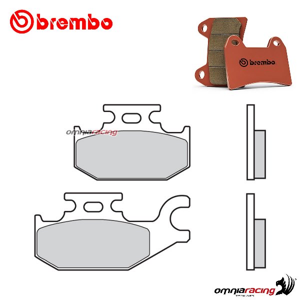 Pastiglie freno anteriori Brembo SD sinterizzata Bombardier-Can Am LTD Outlander Max 800 2007-2012