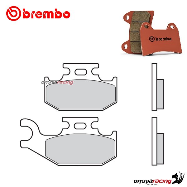 Pastiglie freno anteriori Brembo SD sinterizzata per Bombardier-Can Am STD Outlander 800 2007-2008