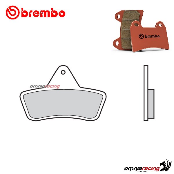 Brembo front brake pads SD sintered for Arctic Cat 2X4 250 1999-2004