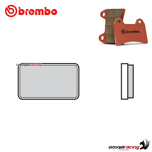 Brembo front brake pads SD sintered Arctic Cat 2X4/4X4 400 (FIS) AUT. M.H.B. 2002-2004