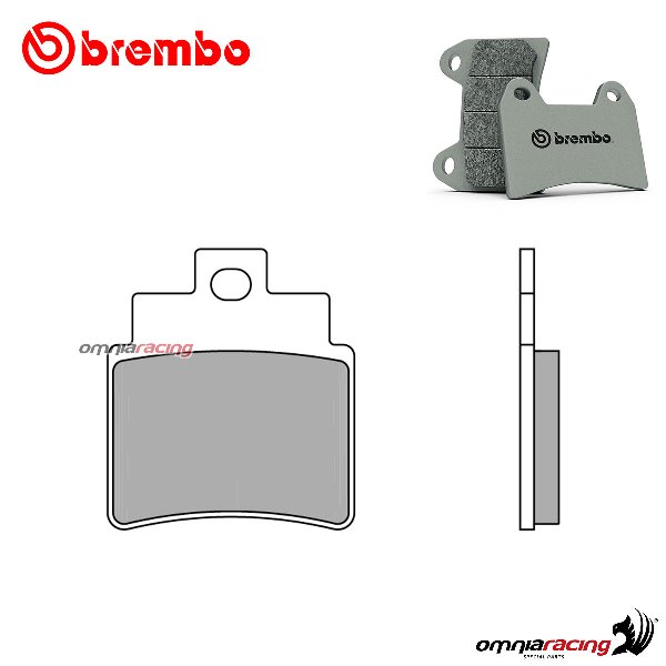 Pastiglie freno posteriori Brembo SX sinterizzata per Arctic Cat DVX300 2009-2015