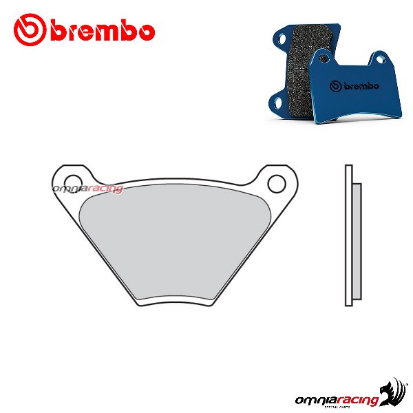 Pastiglie freno posteriori Brembo CC Road Carbon Ceramica per Harley Davidson FX1340 1973-1977